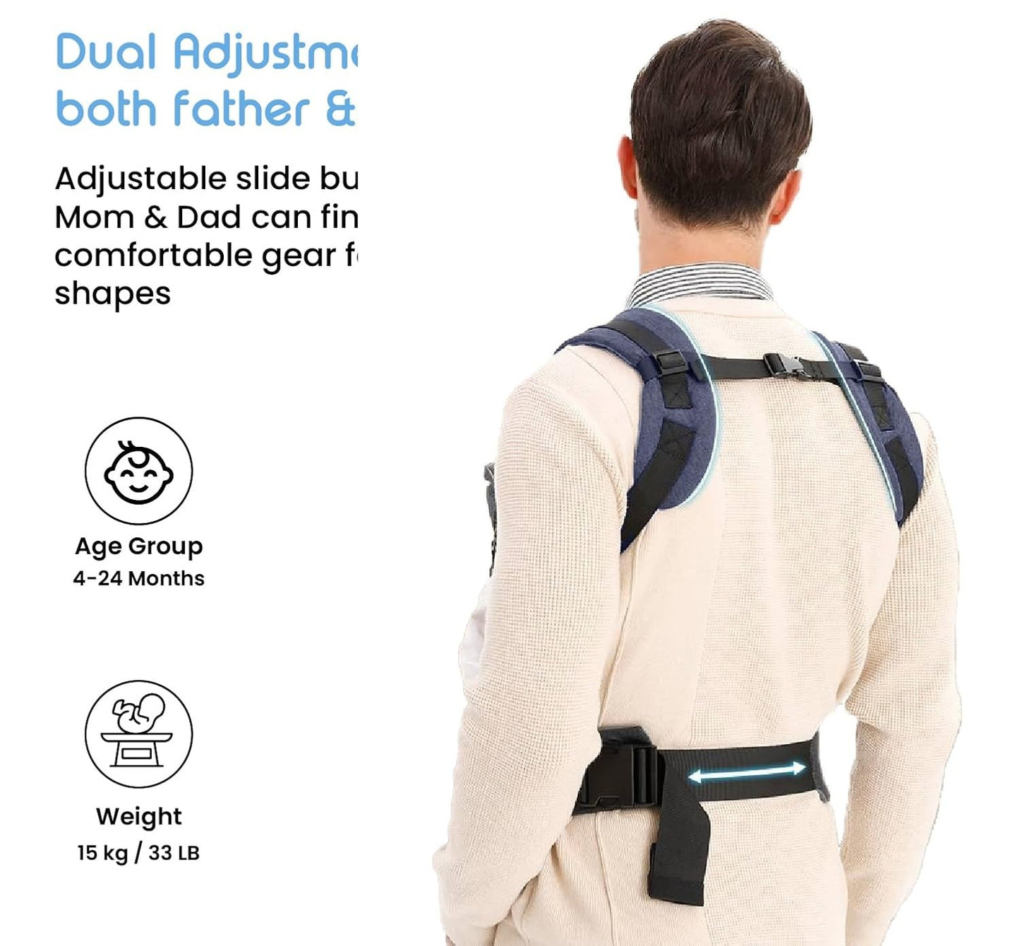 Baby Carrier Bag (0 to 36 months baby) | Premium Quality | 6 Months Warranty Included
