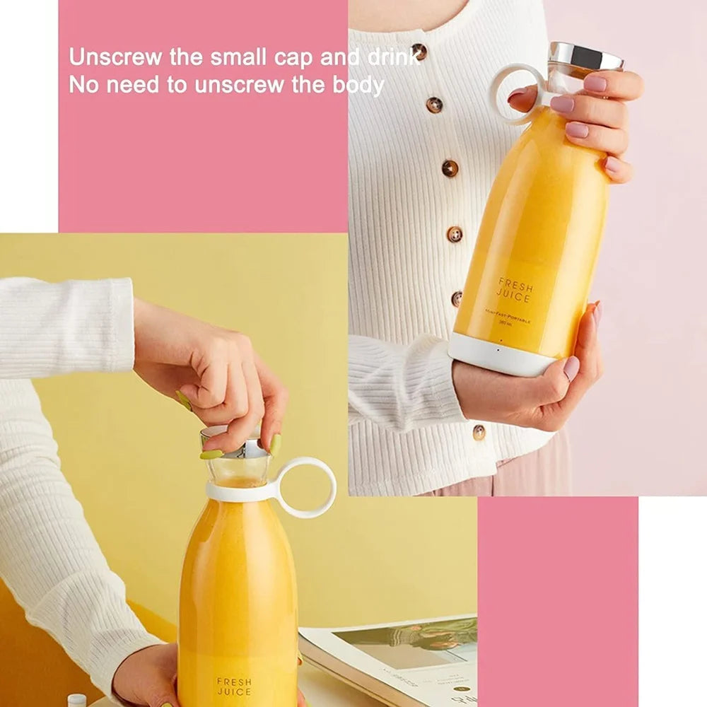 Rechargeable Portable Blender and Juicer (6 Months Motor Warranty Included)