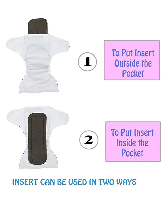 Pack of 2: Leakage Proof Diapers for Baby - Free Size