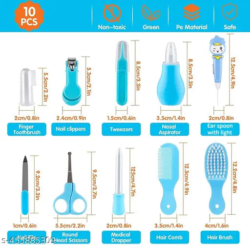 10 in 1 Baby Grooming Kit For New Born Baby,Finger Brush